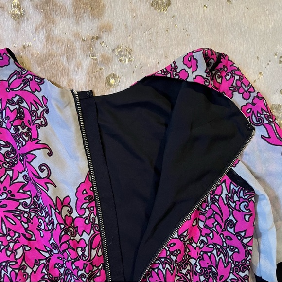 NWT MILLY 6 Dress Bergdorf Goodman Exclusive 100% Silk Short Sleeve - Picture 4 of 11